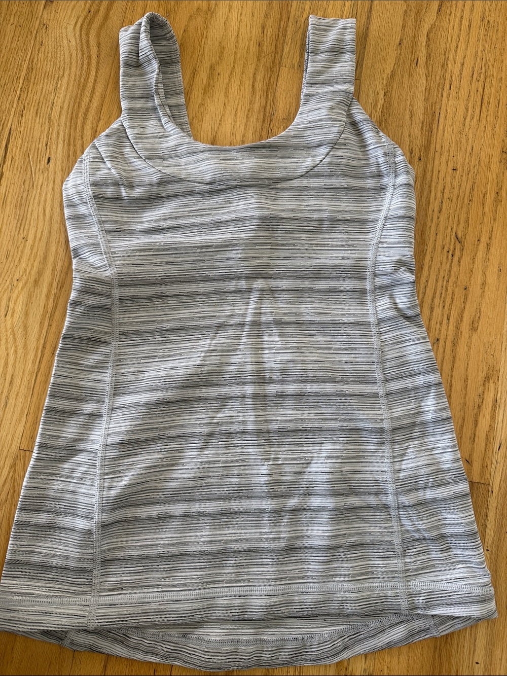Lululemon Gray Striped Tank Top